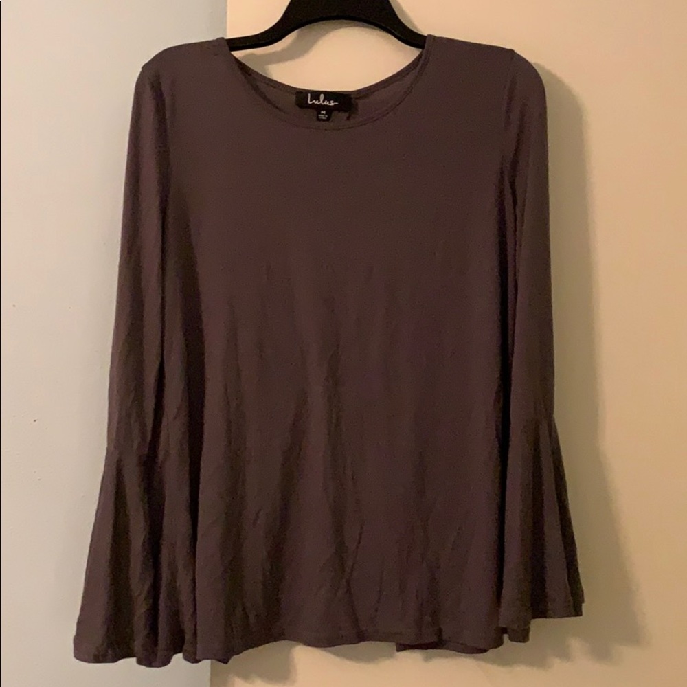 Lulus open back blouse